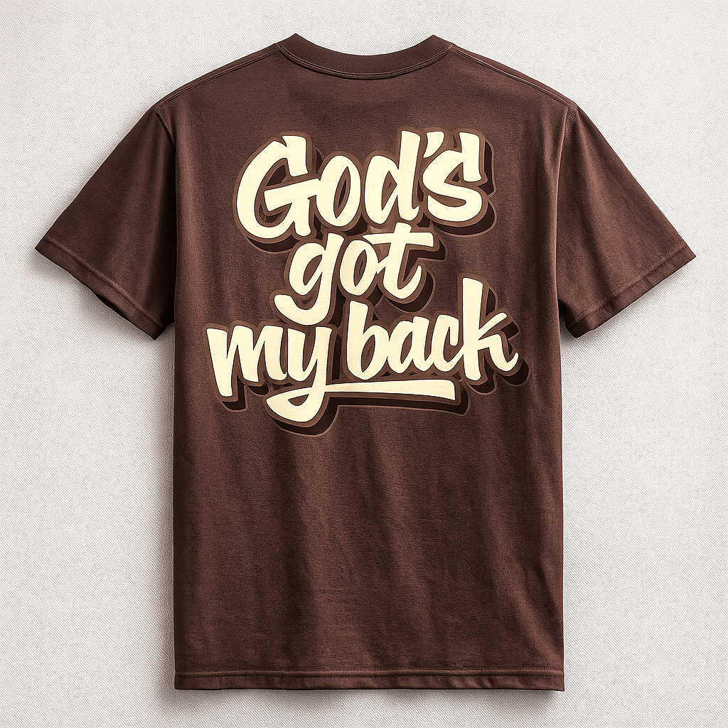 God's got my back UNISEX cotton shirt crewneck