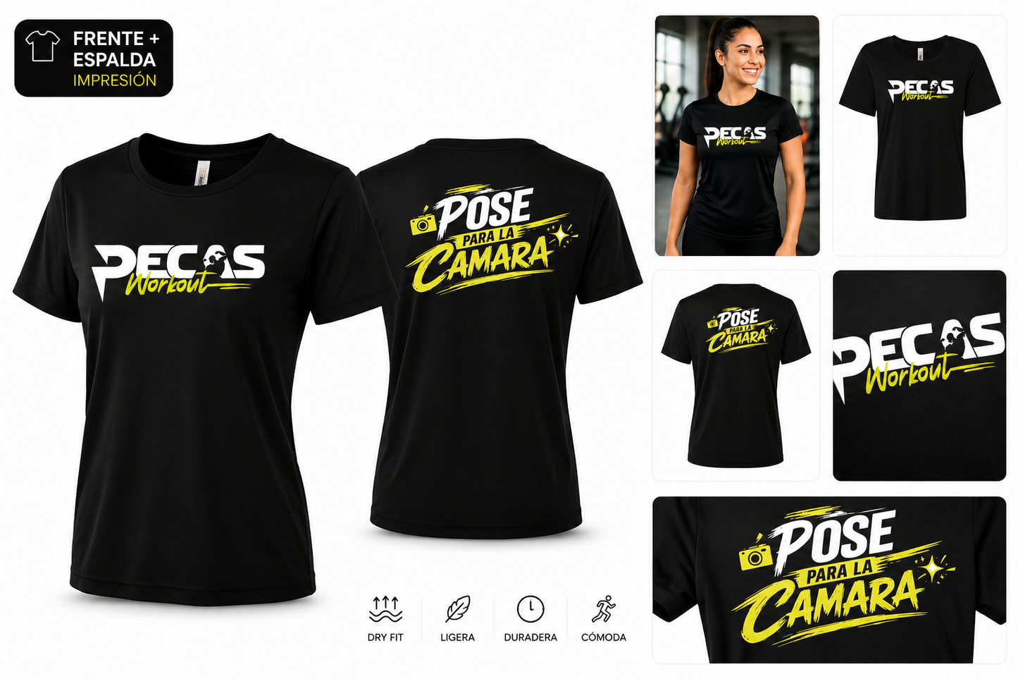 Pecas Workout Graphic Tee 26 Black