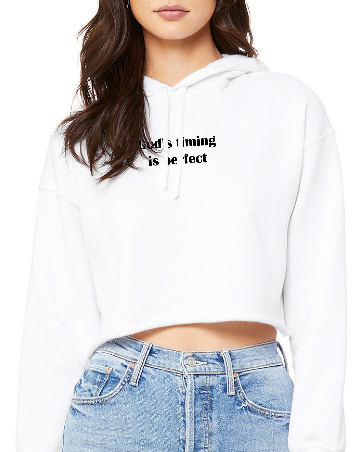 God's Timing is Perfect Hoodie Cropped