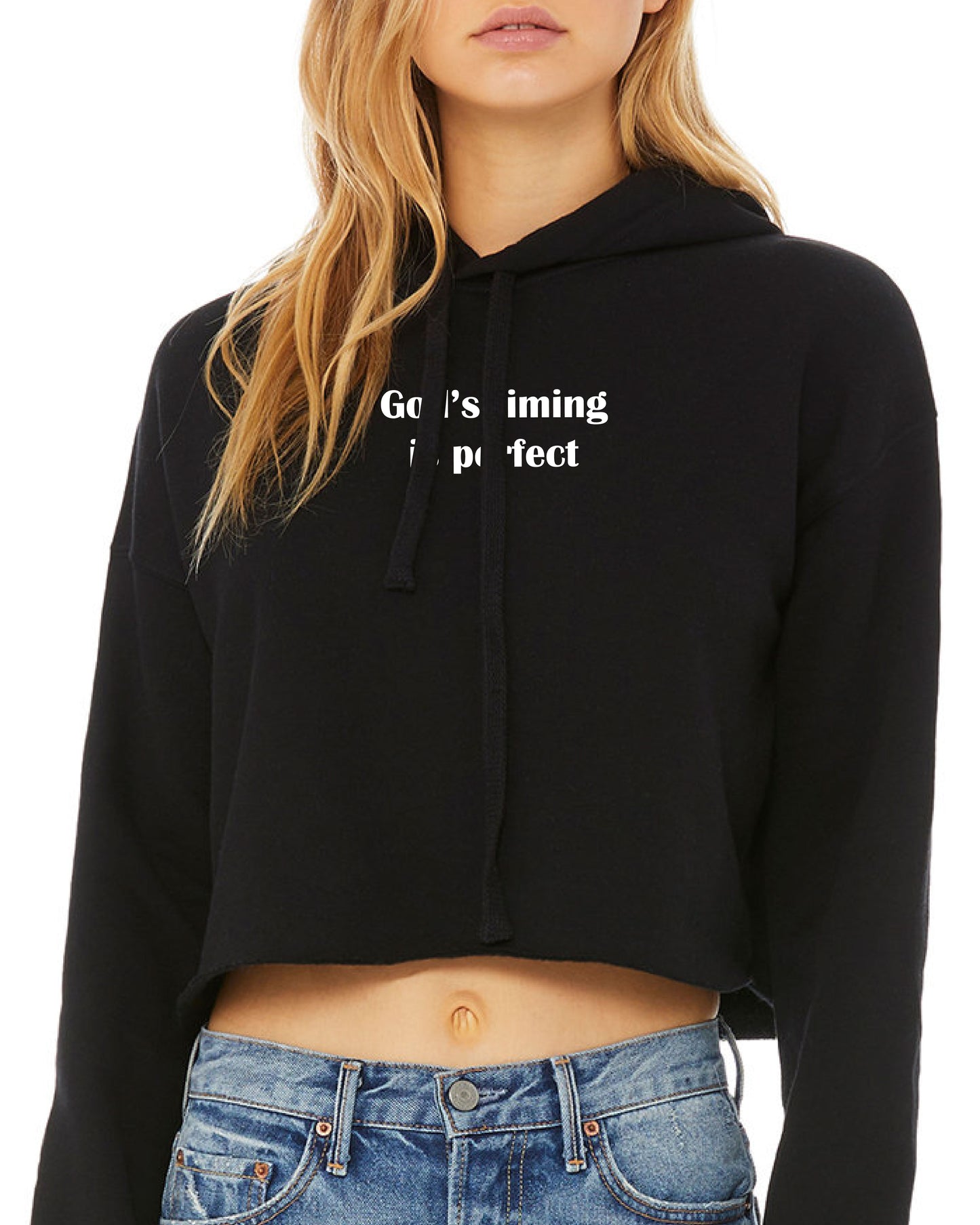 God's Timing is Perfect Hoodie Cropped