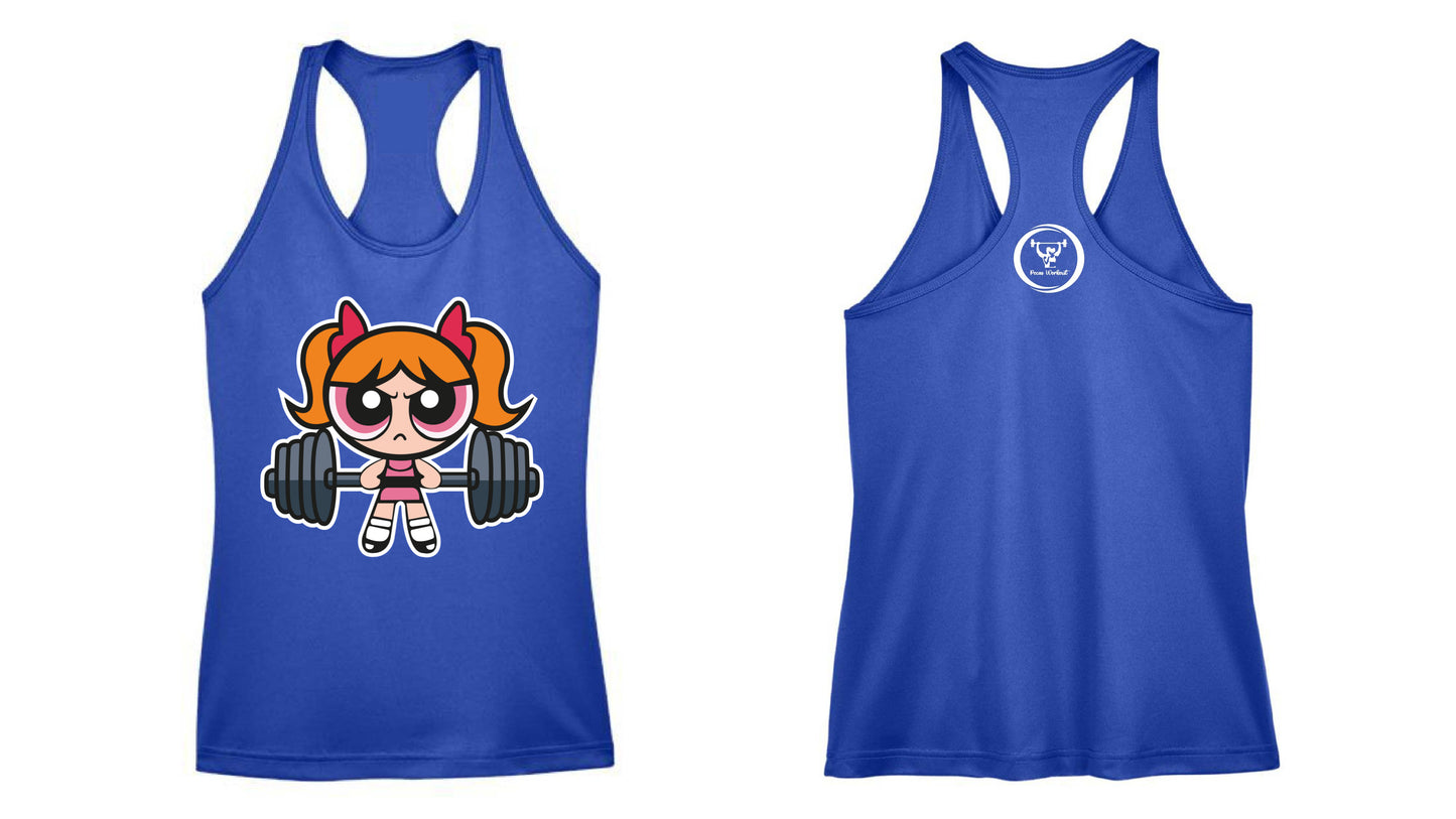 BOMBOM racerback DriFit tank top - powderpuff series