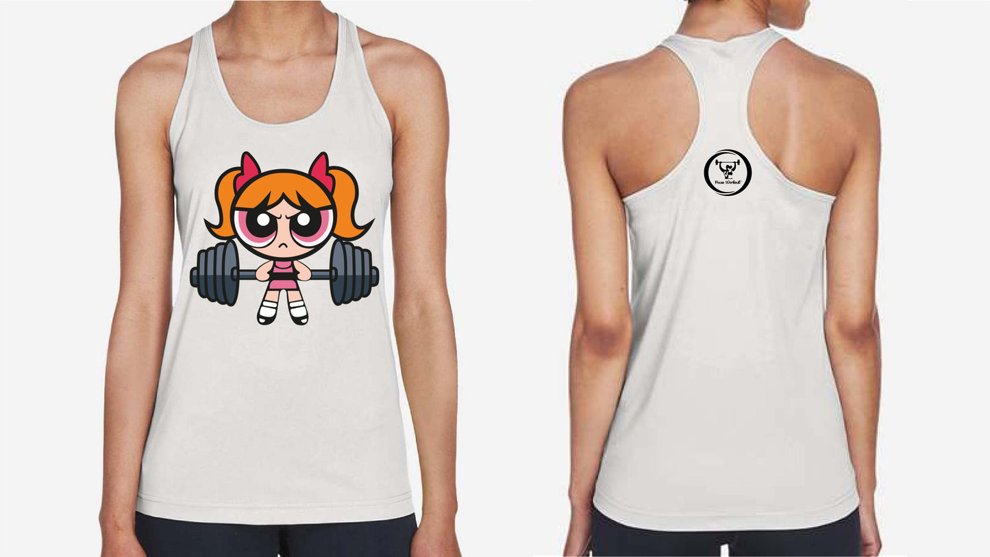 BOMBOM racerback DriFit tank top - powderpuff series