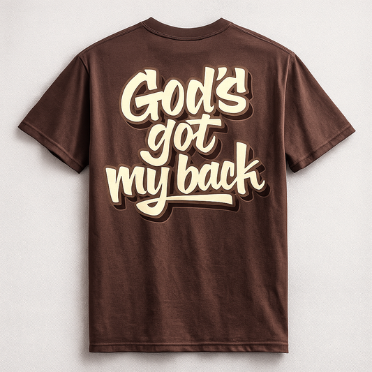 God's got my back UNISEX cotton shirt crewneck