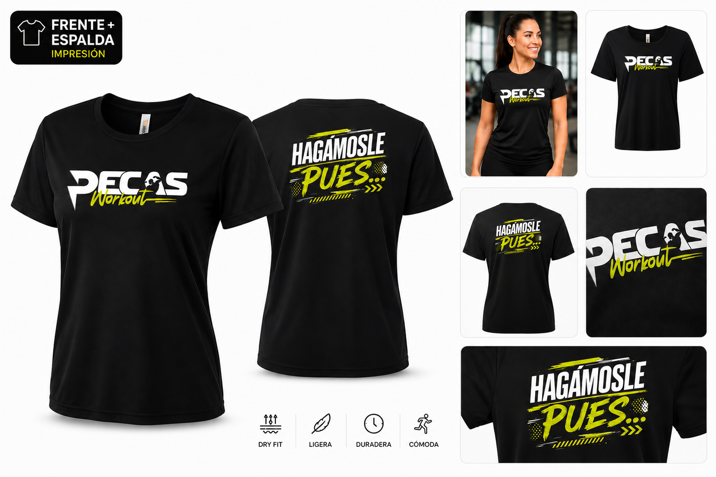 Pecas Workout Graphic Tee 26 Black