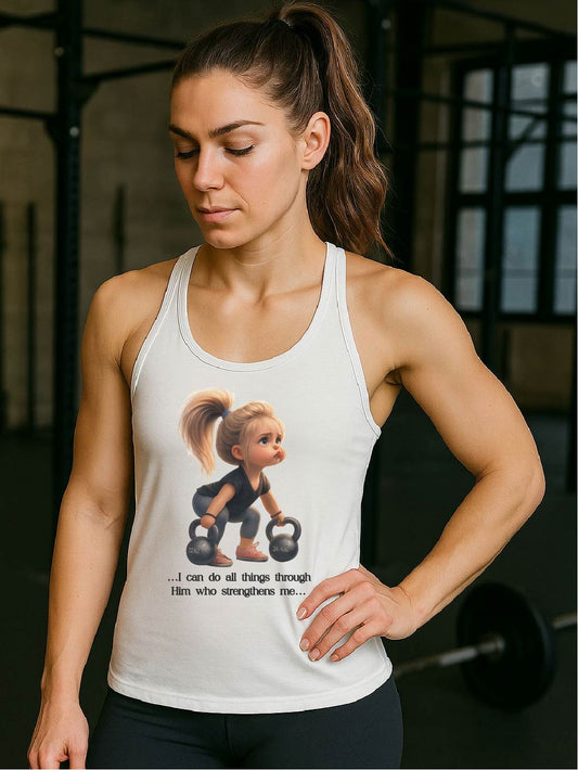 Women's DriFit Racerback Tank Philippians 4:13