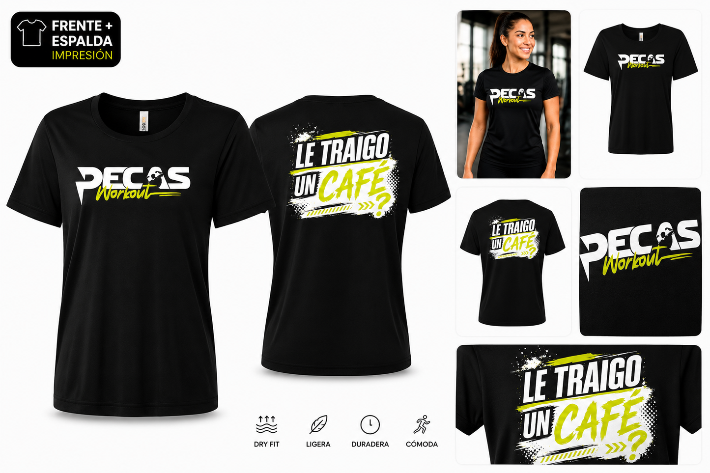 Pecas Workout Graphic Tee 26 Black