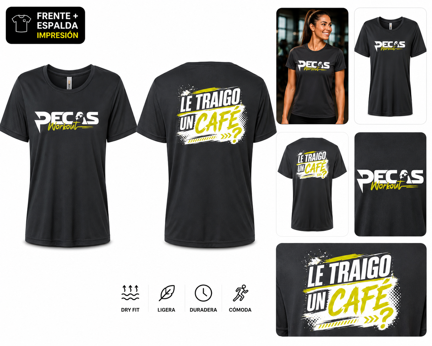 Pecas Workout Graphic Tee 26 Dark Grey