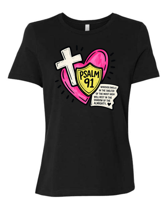 Psalm 91 - Covered by His Grace Tee