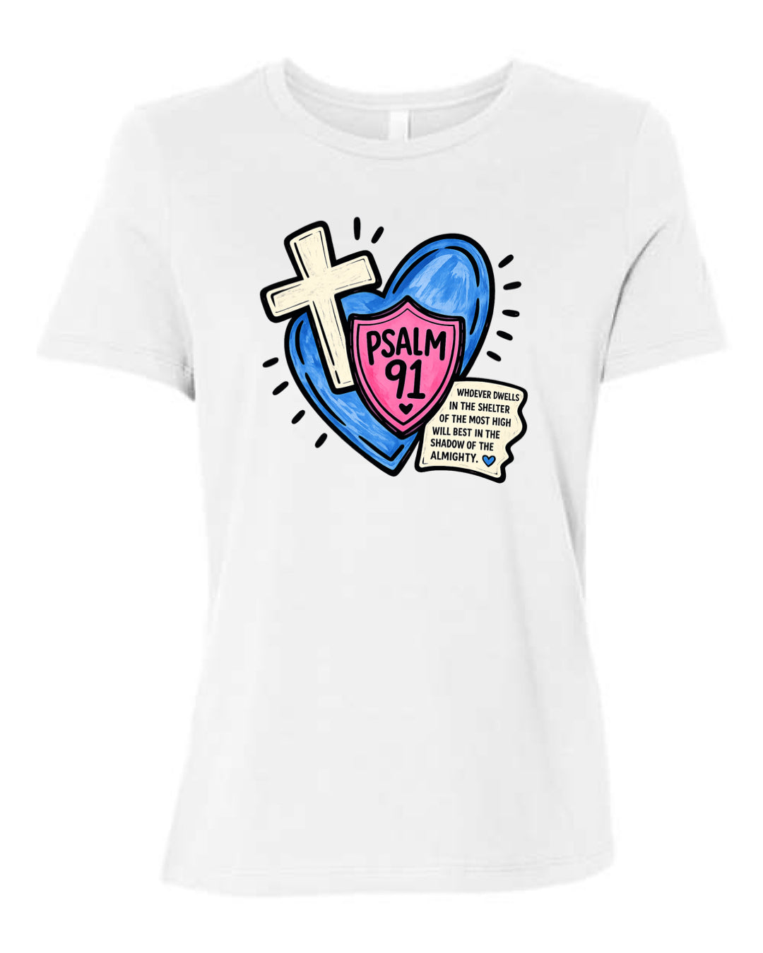 Psalm 91 - Covered by His Grace Tee