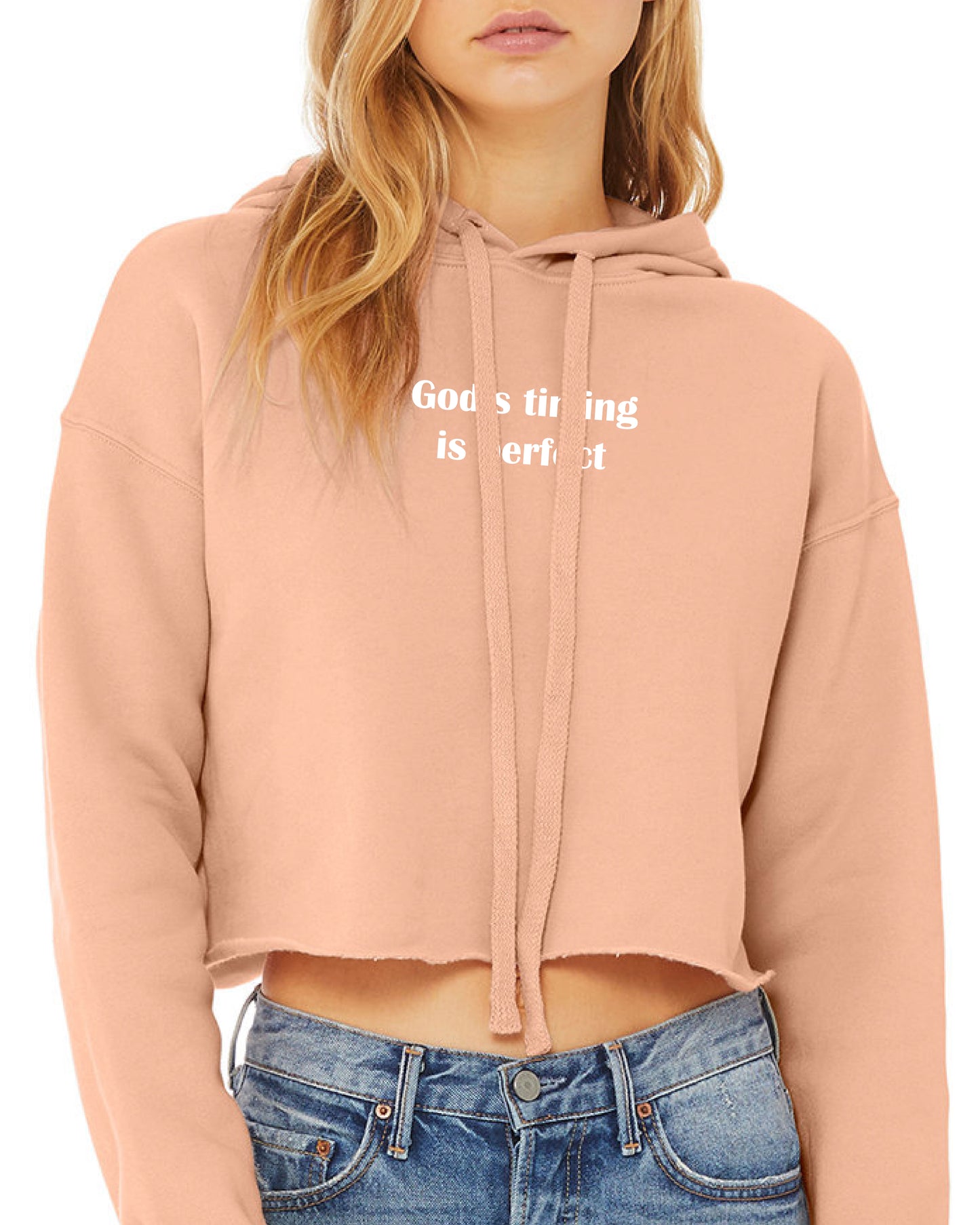God's Timing is Perfect Hoodie Cropped